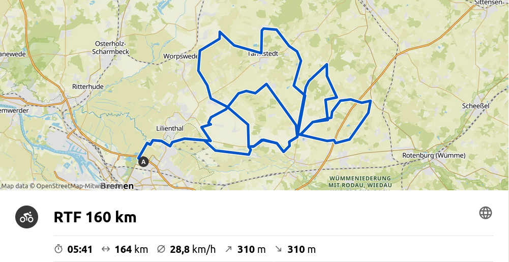 2025 Roland 160km Komoot